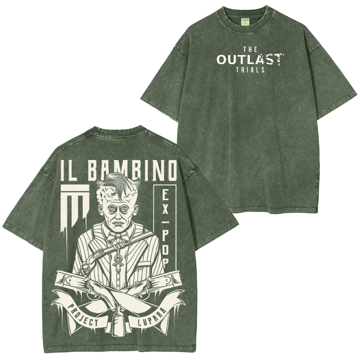 Outlast Trials Vintage Washed T-shirt/Crewneck/Hoodie
