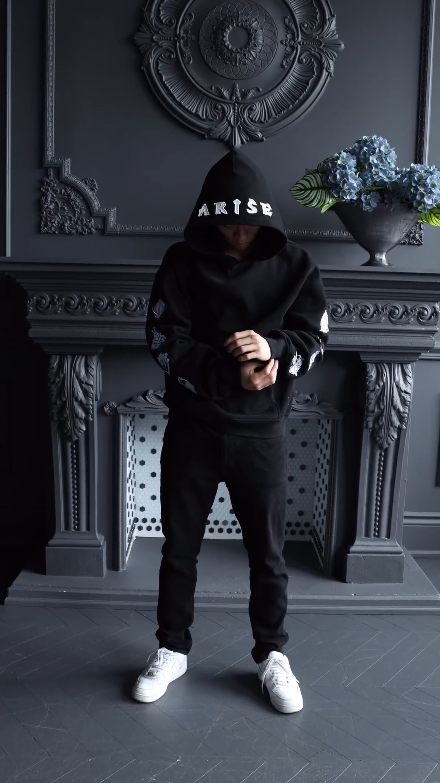 Arise Embroider Hoodie - Solo Leveling