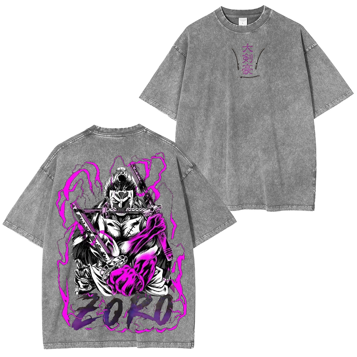 Roronoa Zoro One Piece Washed T-shirt/Crewneck/Hoodie