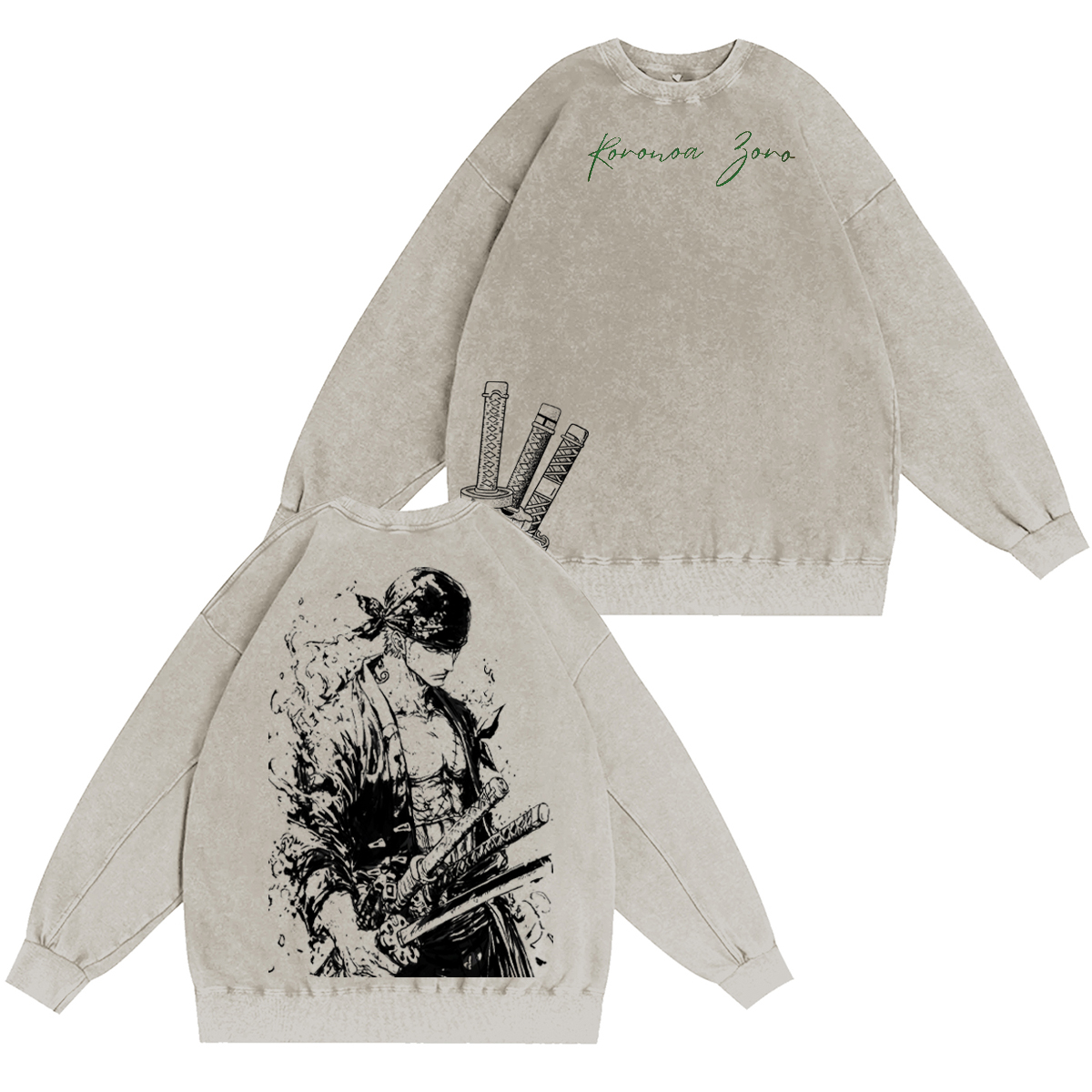 One Piece Vintage Washed T-shirt/Crewneck/Hoodie
