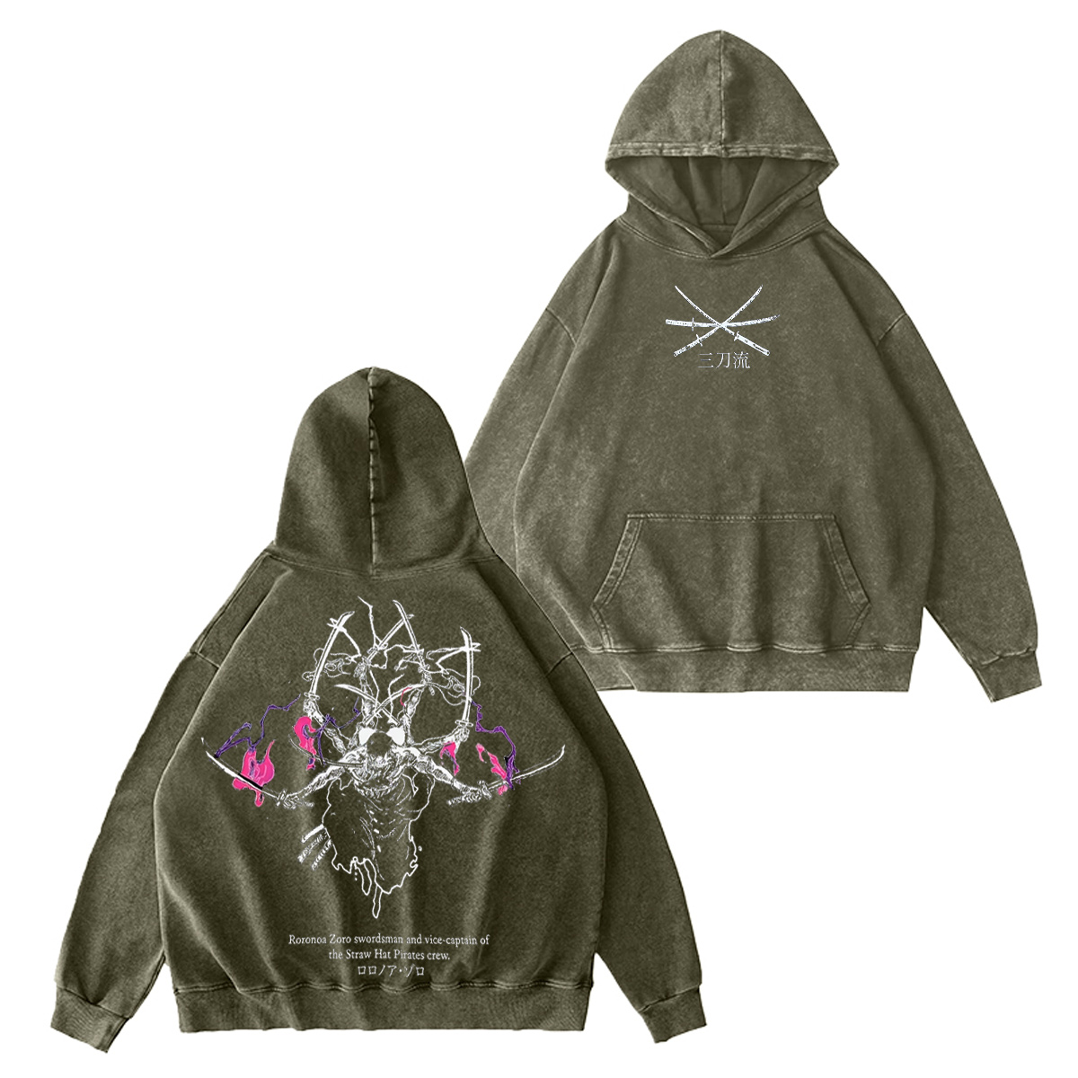 One Piece Vintage Washed T-shirt/Crewneck/Hoodie