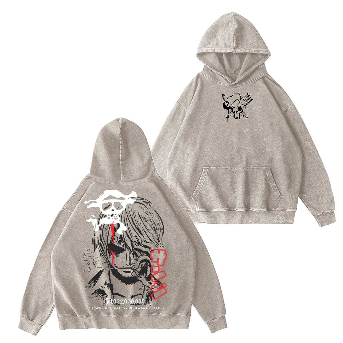 One Piece Washed T-shirt/Crewneck/Hoodie