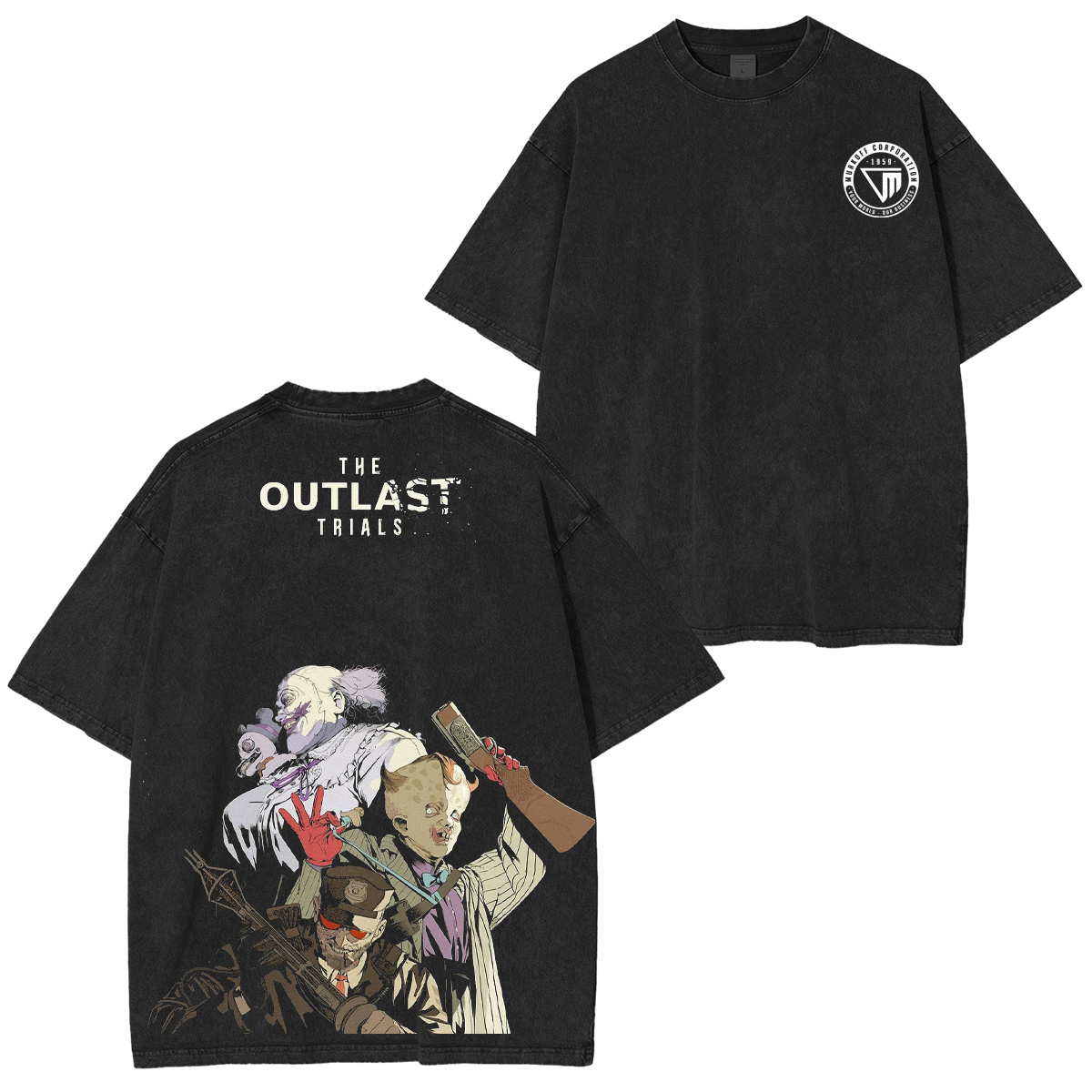 The Outlast Trials Vintage Washed T-shirt/Crewneck/Hoodie