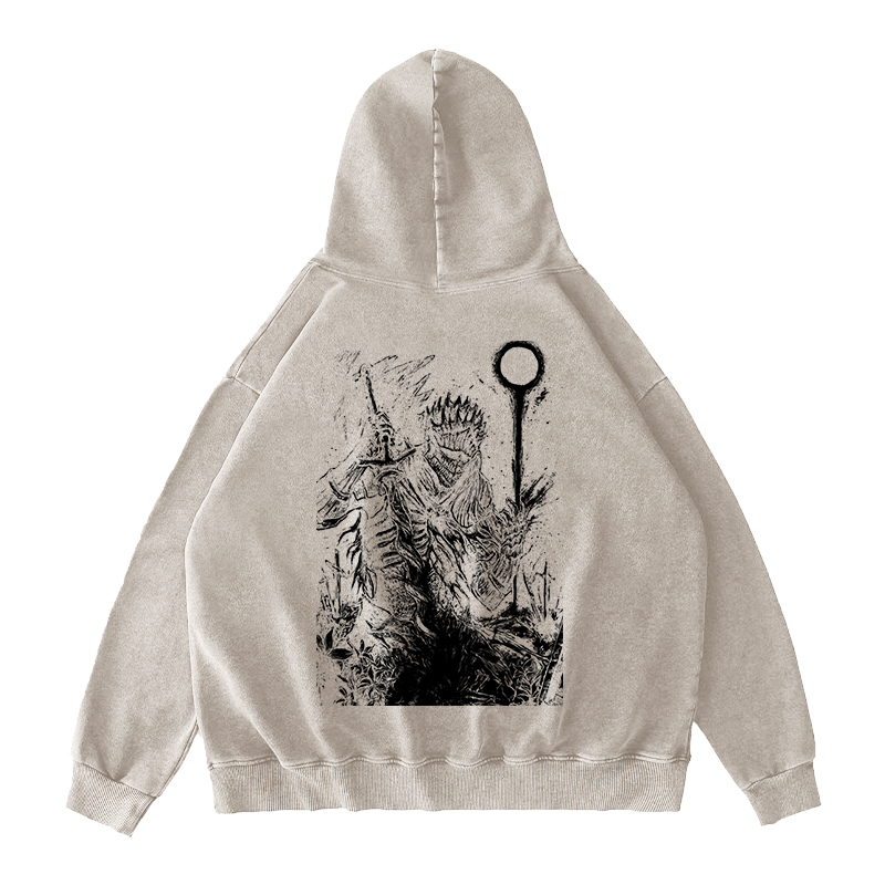 Dark Souls v2 Unisex Washed Hoodie