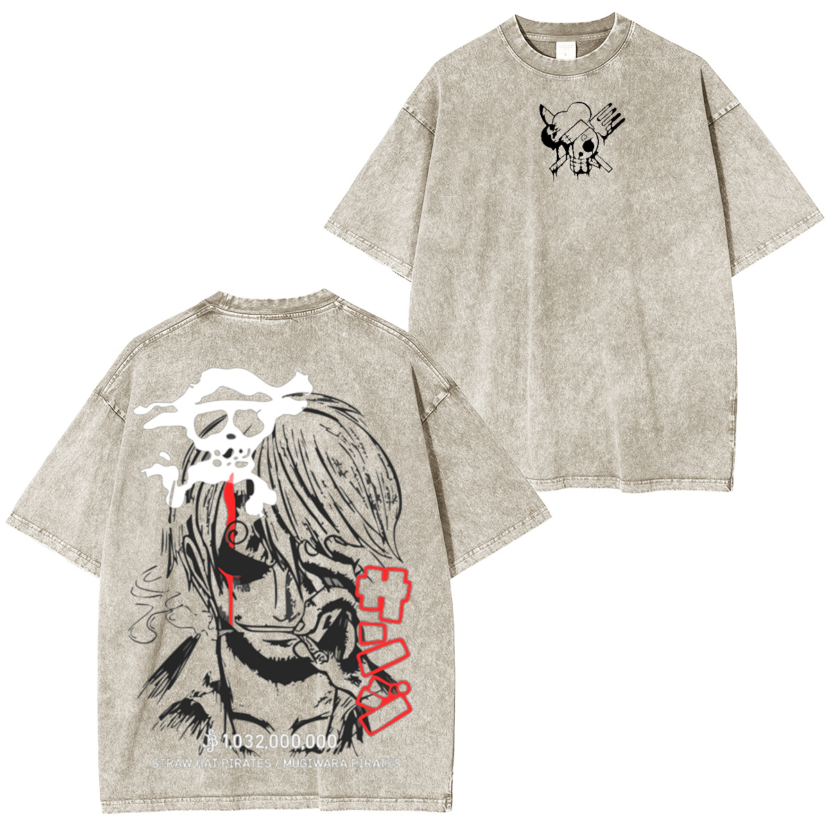 One Piece Washed T-shirt/Crewneck/Hoodie