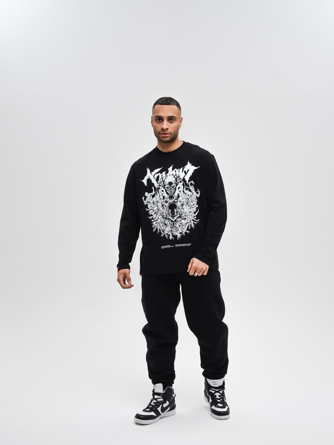 Skull Knight Oversize Long Sleeve Sweatshirt