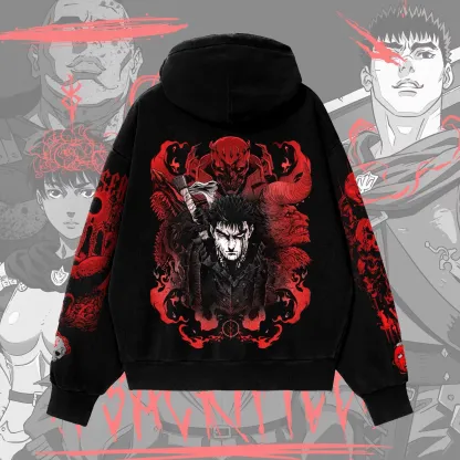 Berserk Guts Oversized Zip-Hoodie