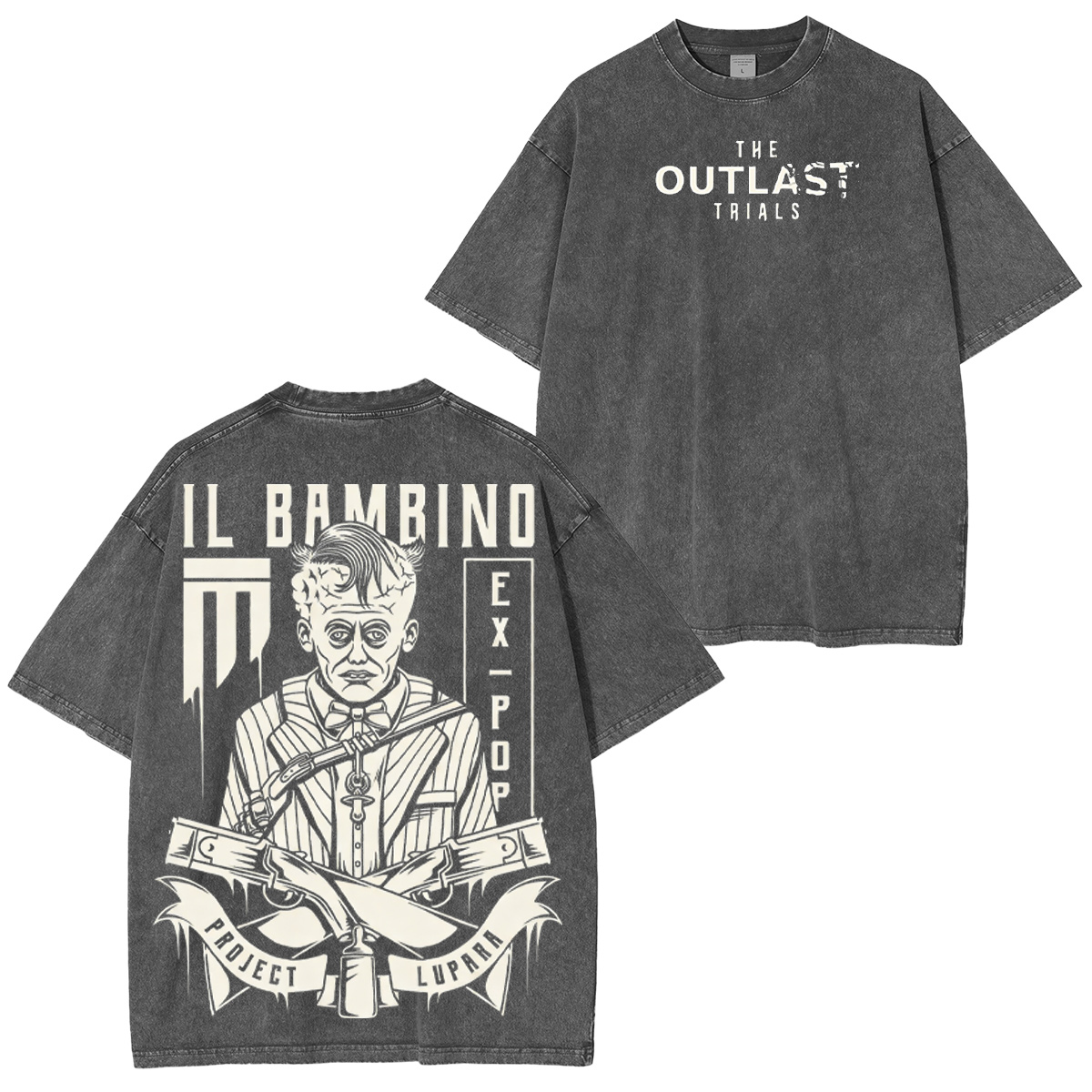 Outlast Trials Vintage Washed T-shirt/Crewneck/Hoodie