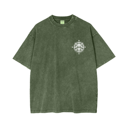 Sanji X Zoro X Luffy One Piece Unisex Washed T-Shirt