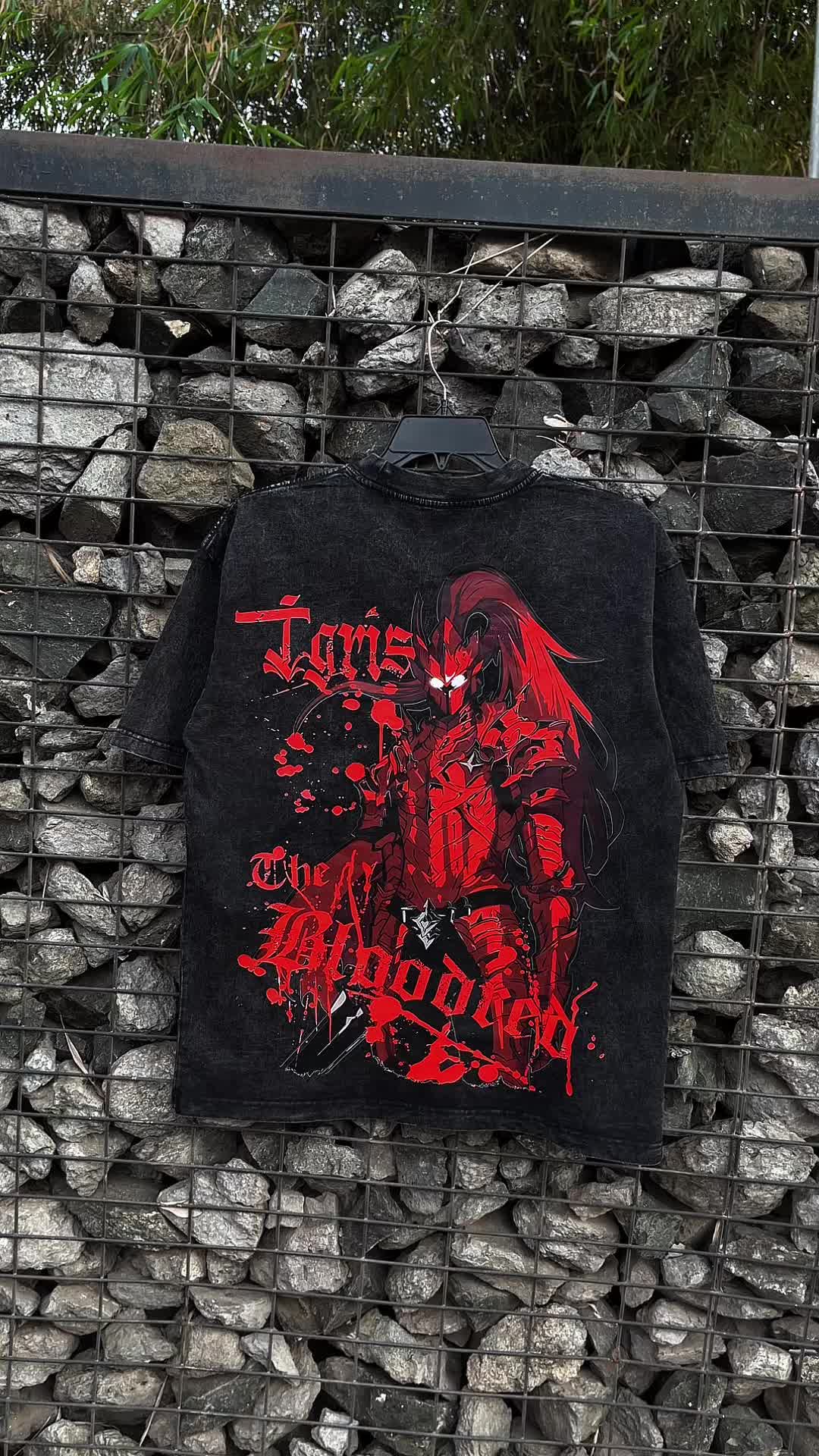 Lgris Bloodred - Solo Leveling Unisex Washed Tee