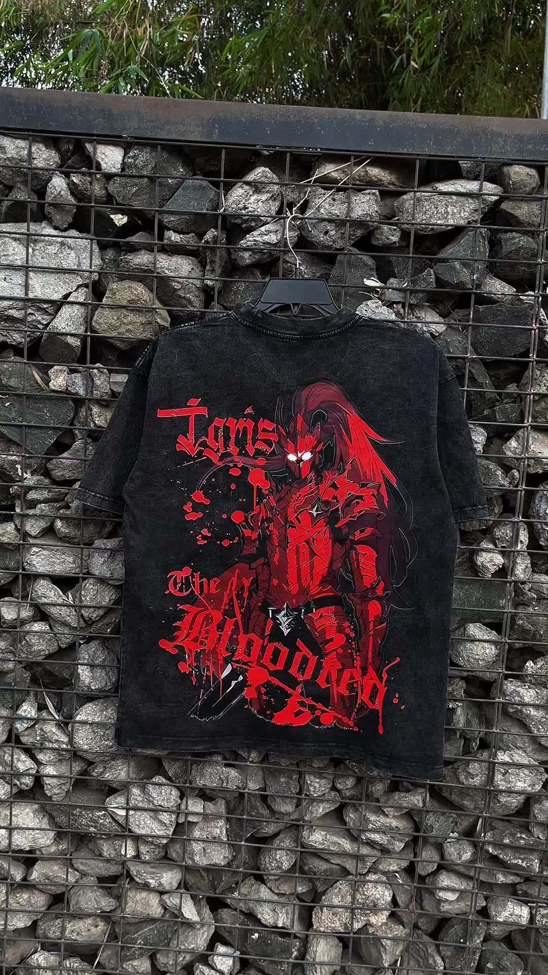 Lgris Bloodred - Solo Leveling Unisex Washed Tee