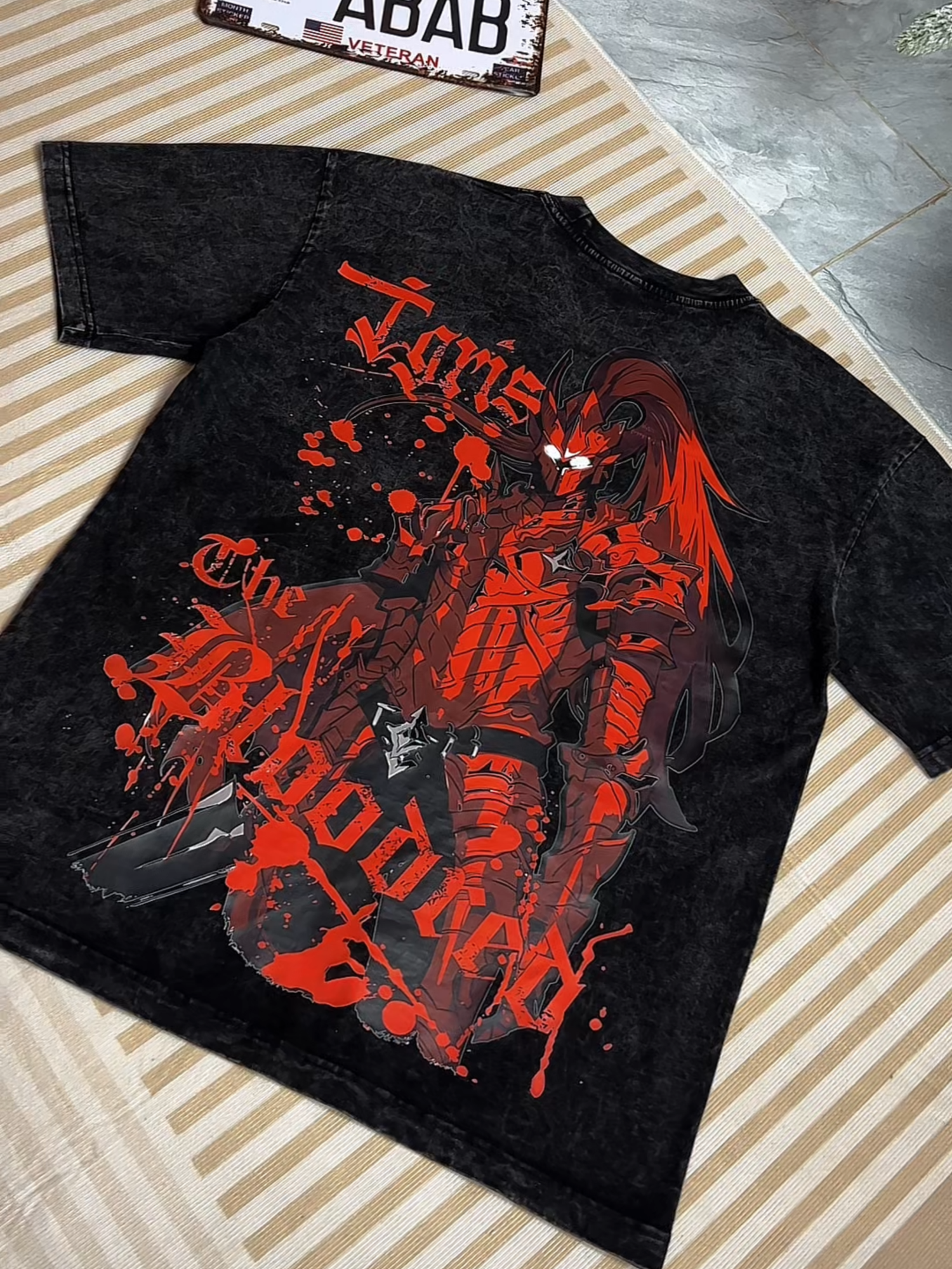 Lgris Bloodred - Solo Leveling Unisex Washed Tee