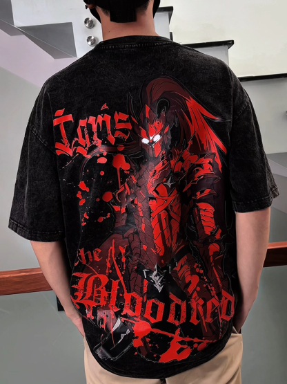 Lgris Bloodred - Solo Leveling Unisex Washed Tee
