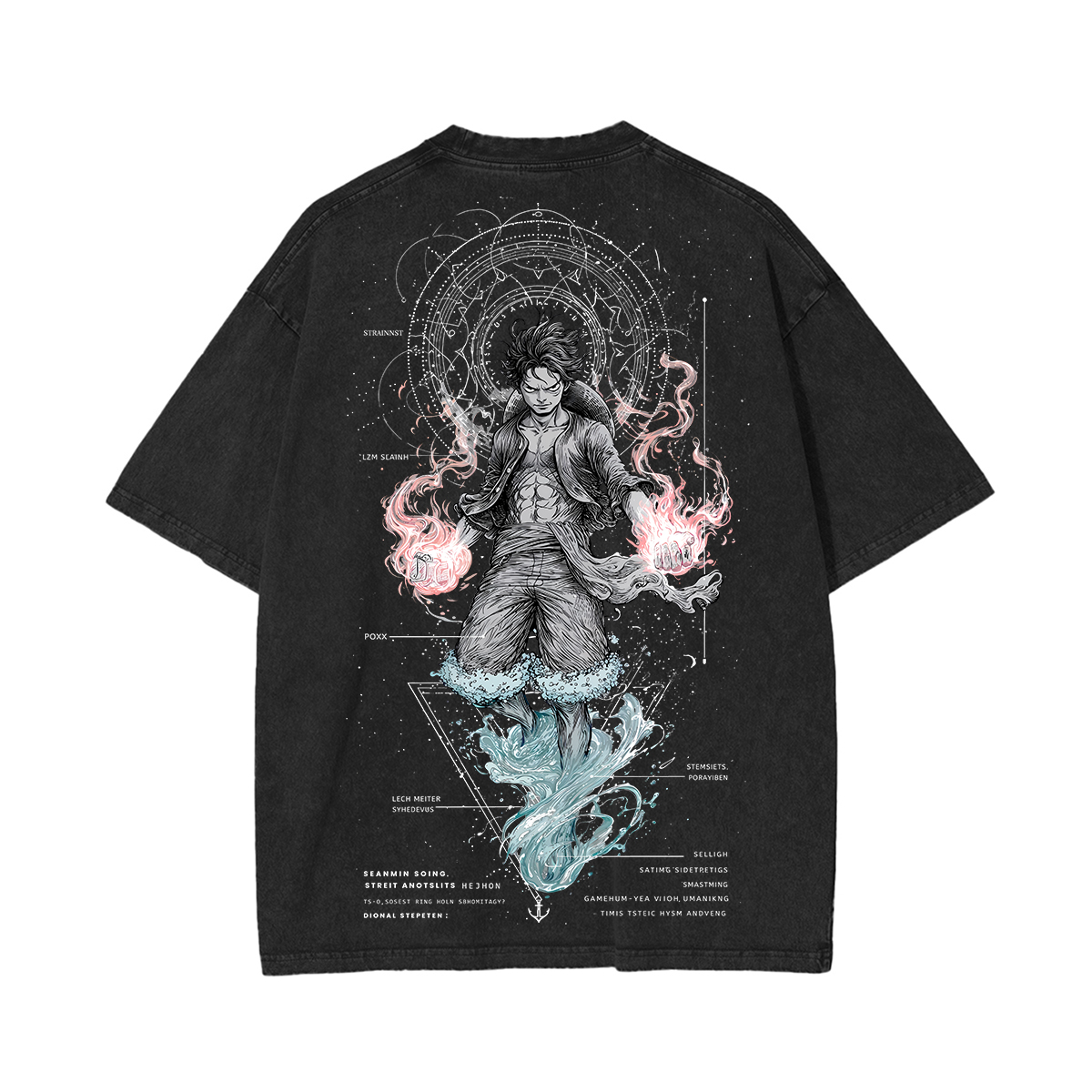 Luffy One Piece Unisex Washed T-Shirt