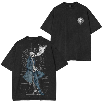 Sanji One Piece Unisex Washed T-Shirt