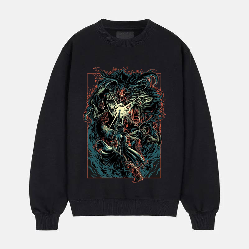 [Copy]And so the Nightly Hunt begins Classic Crewneck Sweatshirt