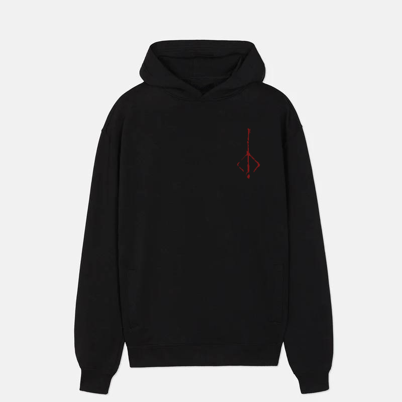 Bloodborne Red Logo Fear The Old Blood Chest Classic Hoodie