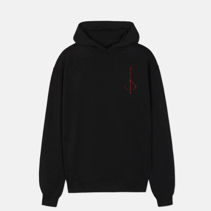 Bloodborne Red Logo Fear The Old Blood Chest Classic Hoodie
