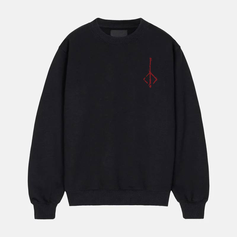 Bloodborne Red Logo Fear The Old Blood Chest Classic Crewneck Sweatshirt
