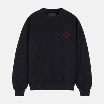 Bloodborne Red Logo Fear The Old Blood Chest Classic Crewneck Sweatshirt