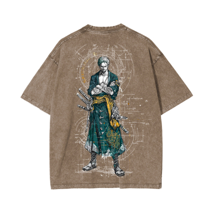 Sanji X Zoro X Luffy One Piece Unisex Washed T-Shirt