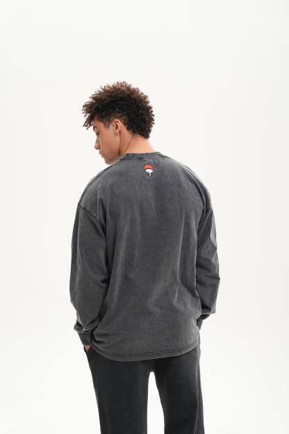 MASK WASHED CREWNECK SWEATSHIRT