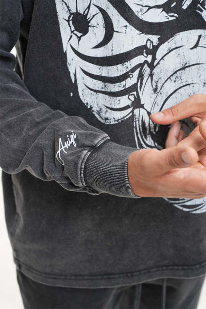 MASK WASHED CREWNECK SWEATSHIRT