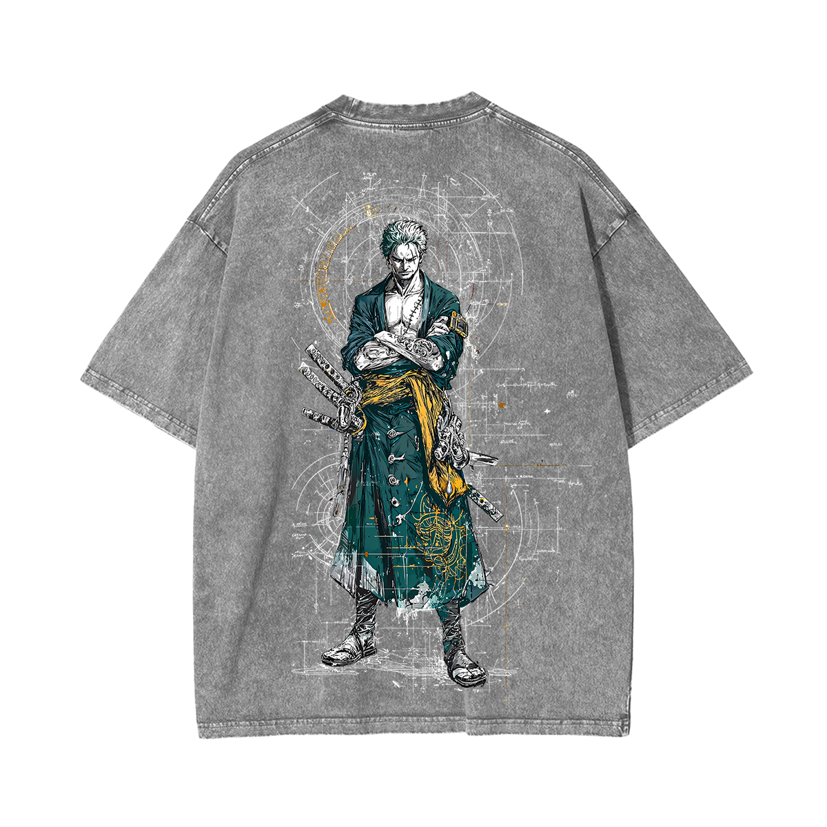 Sanji X Zoro X Luffy One Piece Unisex Washed T-Shirt