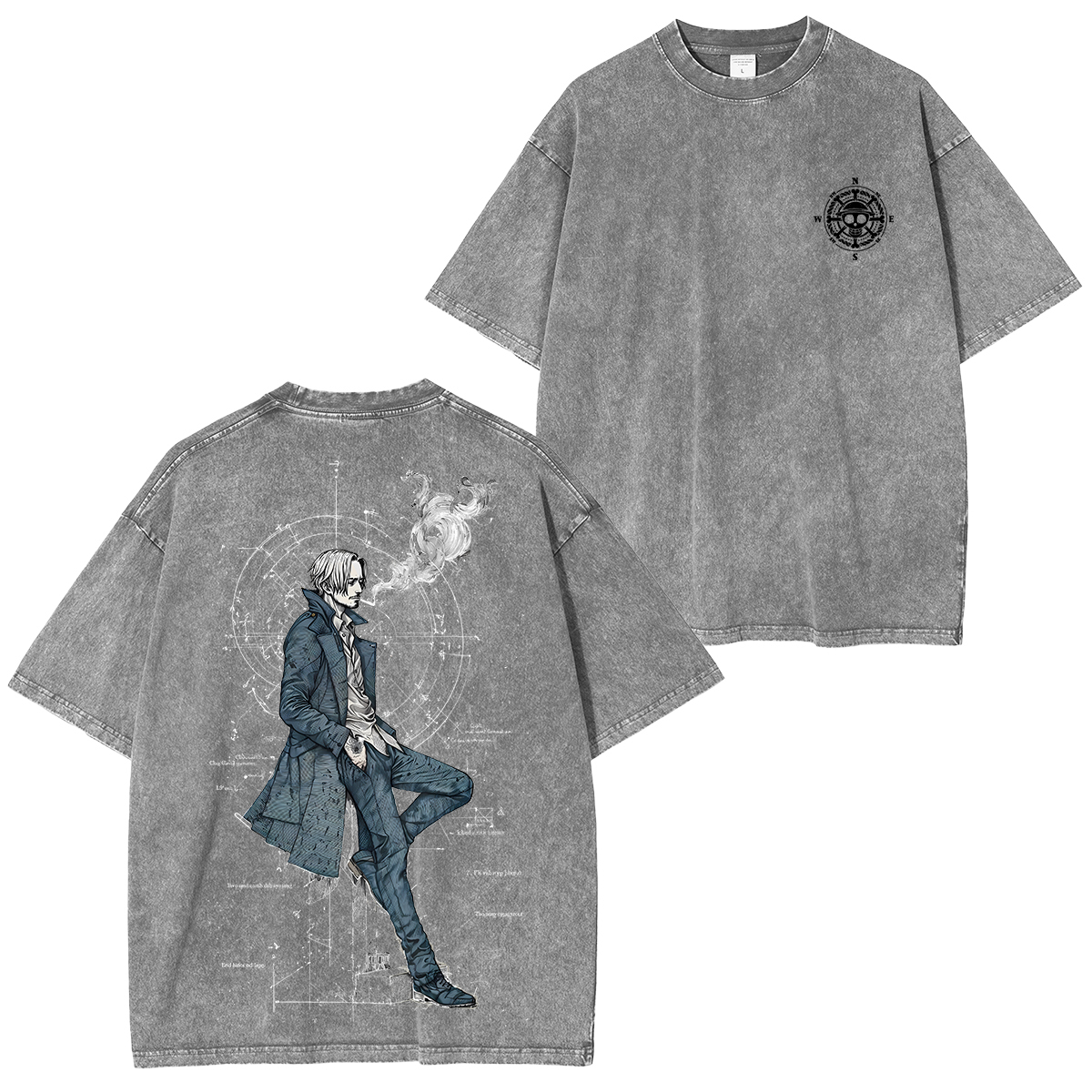Sanji One Piece Unisex Washed T-Shirt