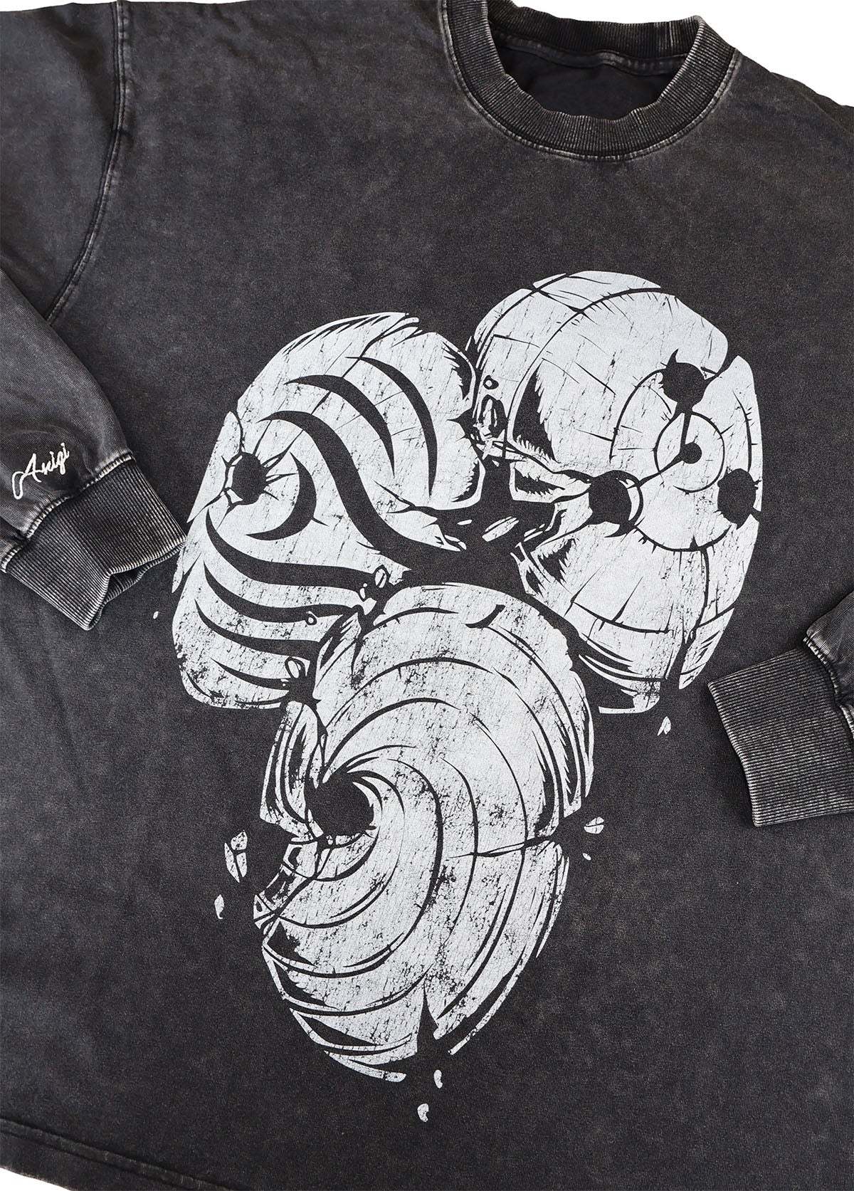 MASK WASHED CREWNECK SWEATSHIRT