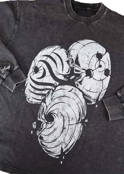 MASK WASHED CREWNECK SWEATSHIRT