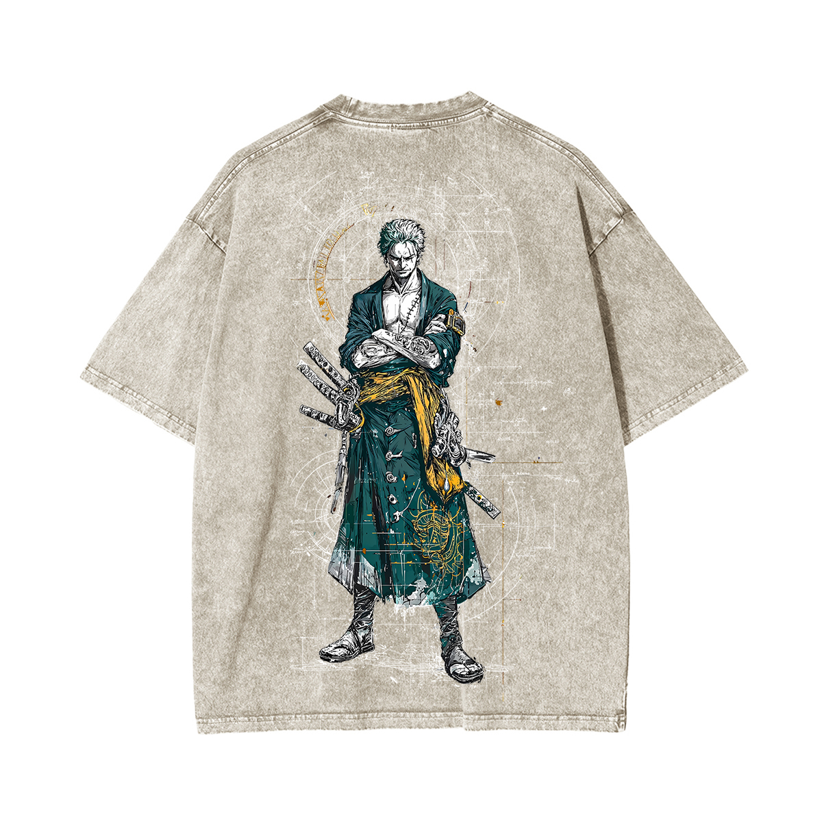 Sanji X Zoro X Luffy One Piece Unisex Washed T-Shirt