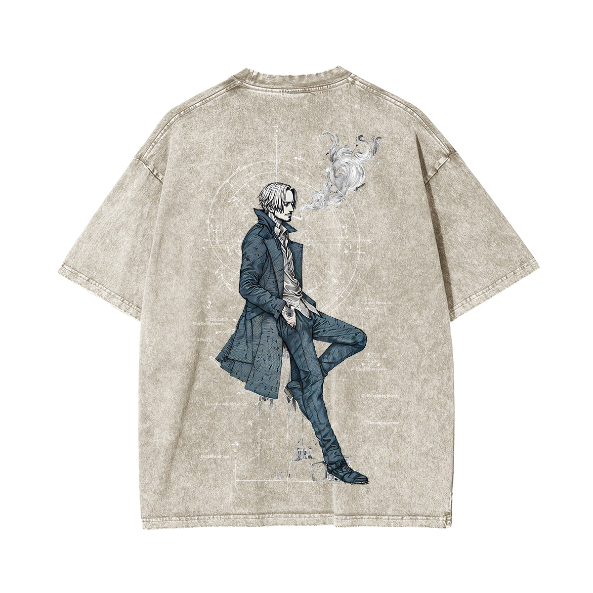 Sanji One Piece Unisex Washed T-Shirt