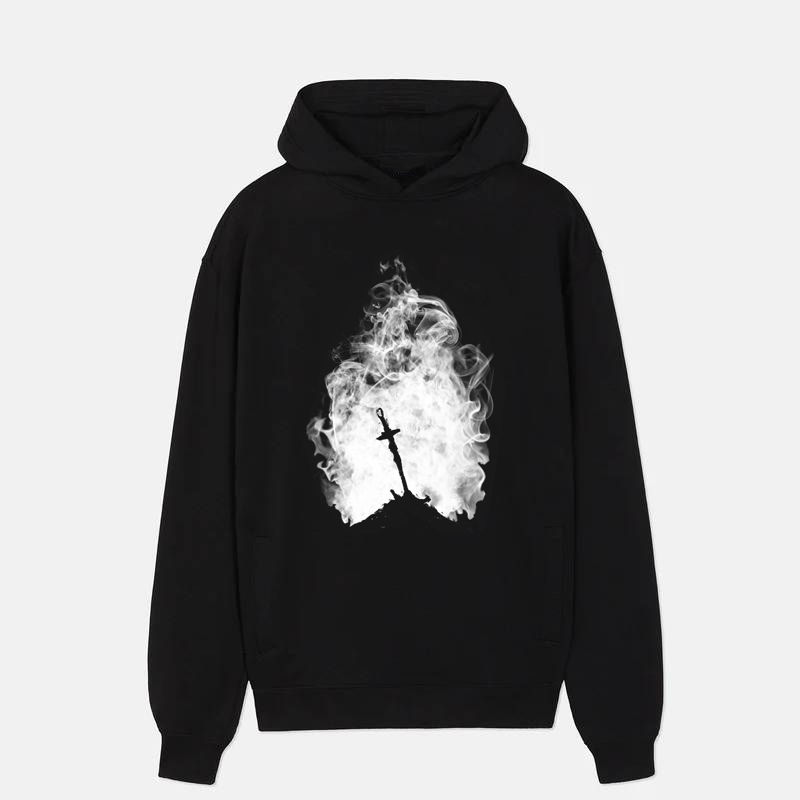 Dark Flame White Version  T-Shirt/ Crewneck Sweatshirt/Hoodie