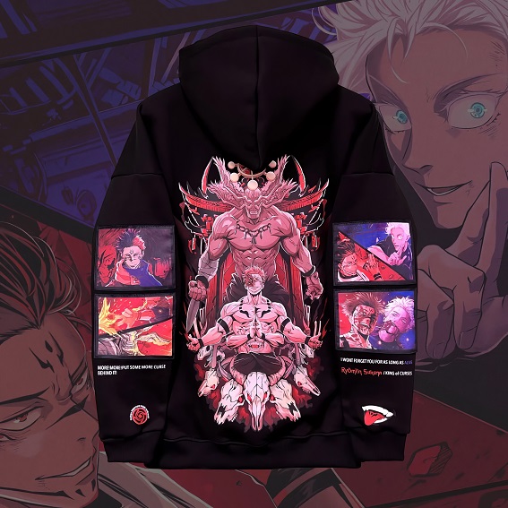 Jujutsu Kaisen Sukuna V2 Oversized Hoodie