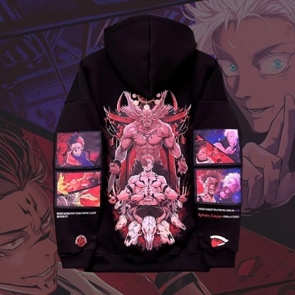 Jujutsu Kaisen Sukuna V2 Oversized Hoodie