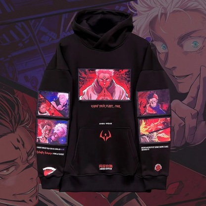 Jujutsu Kaisen Sukuna V2 Oversized Hoodie