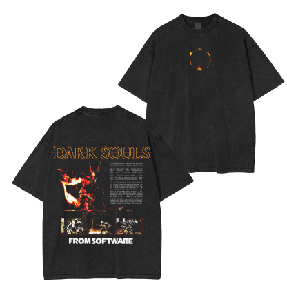 Dark Souls Gaming Merch Washed Unisex T-Shirt