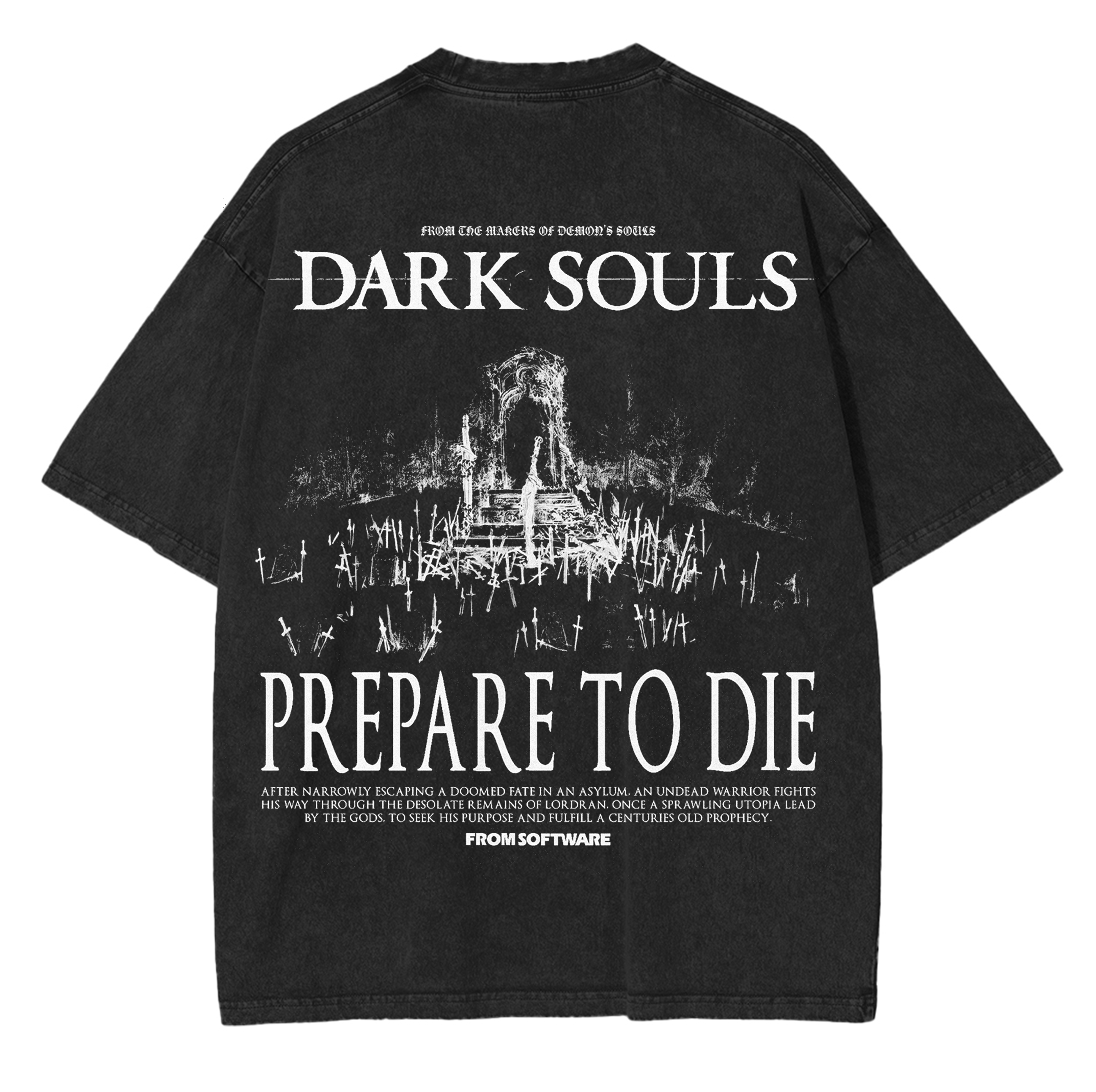 Dark Souls Gaming Merch Washed Unisex T-Shirt