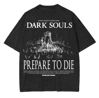 Dark Souls Gaming Merch Washed Unisex T-Shirt