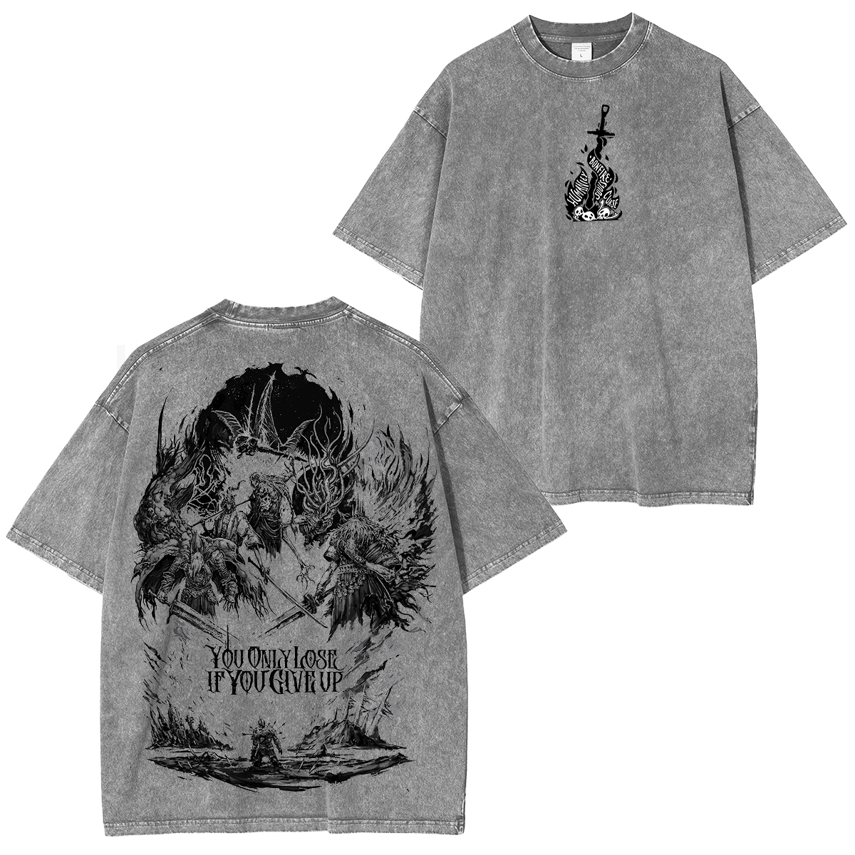 Dark Souls  Elden Ring  Vintage Washed Unisex T-Shirt