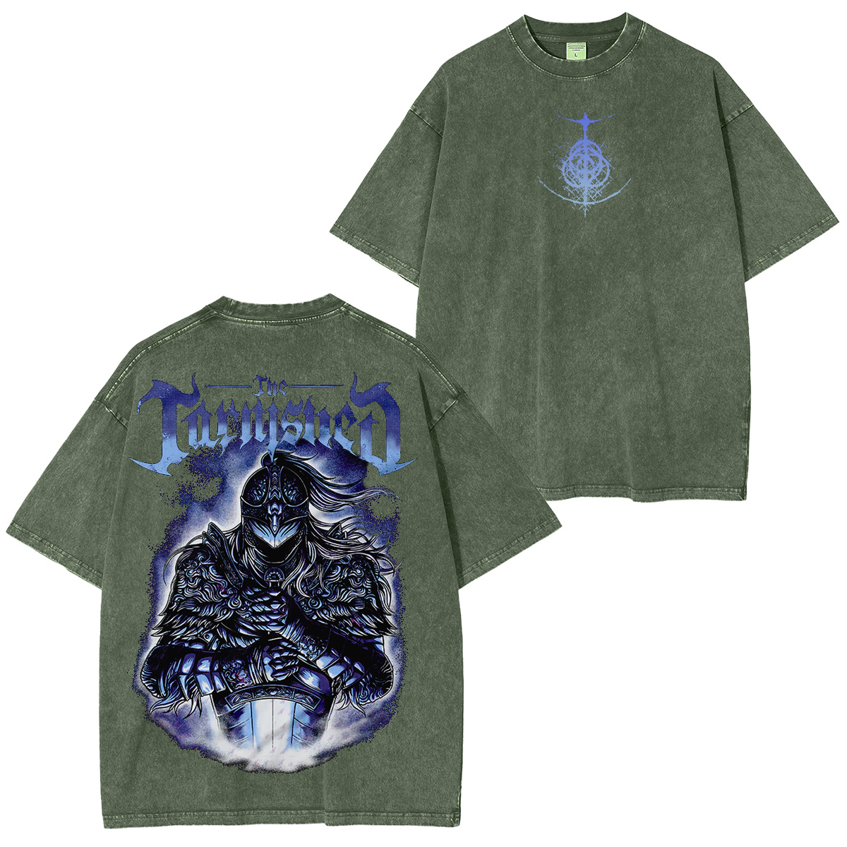 Retro Elden Ring Unisex Washed T-Shirt