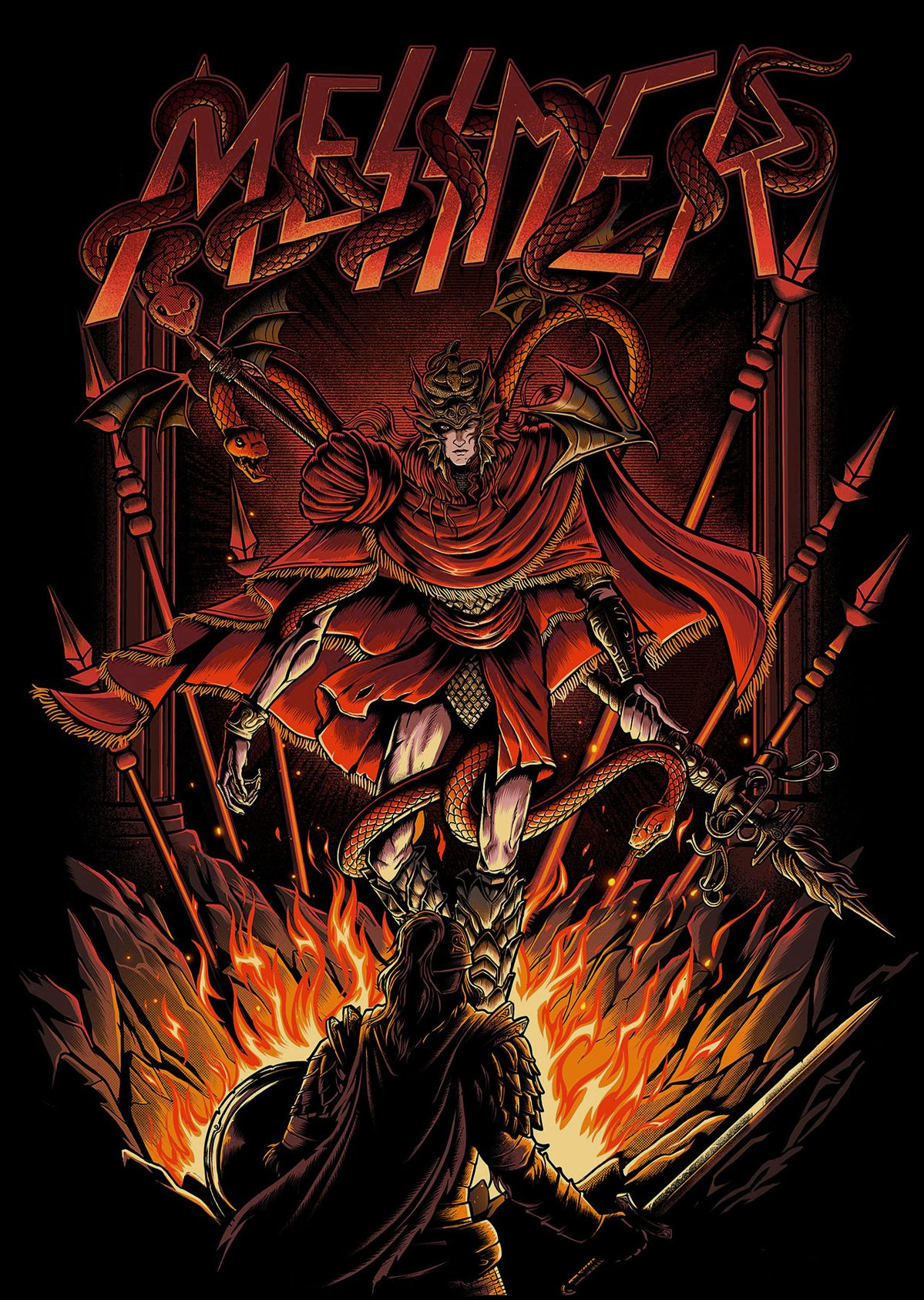 Messmer the Impaler,Elden Ring Washed Unisex T-Shirt