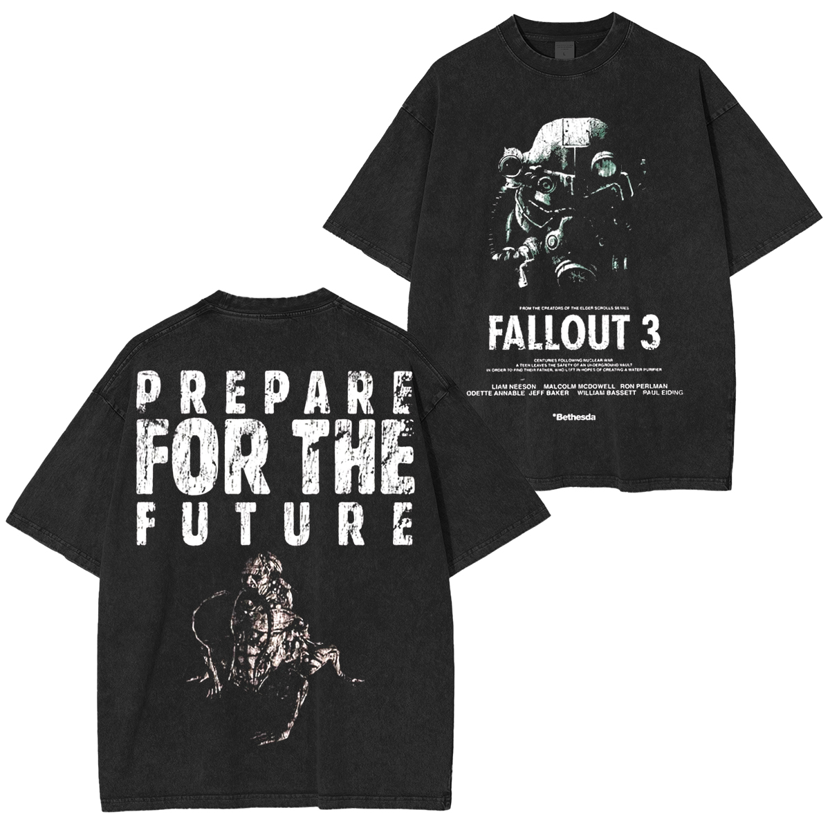 FALLOUT 3 - Prepare for the Future Washed Unisex T-Shirt