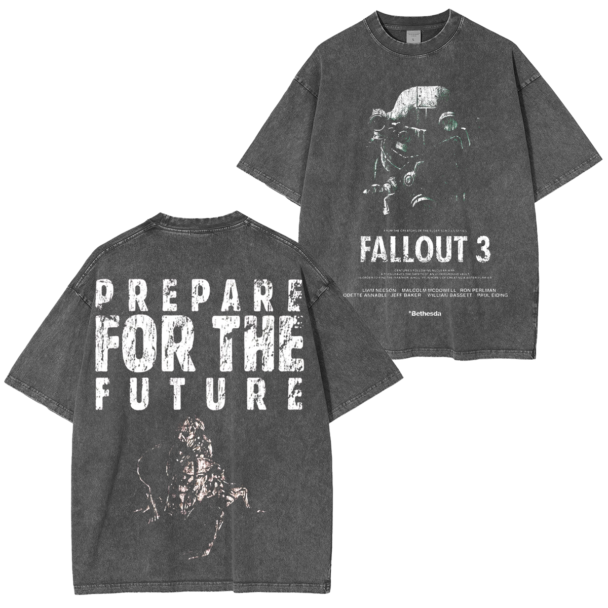 FALLOUT 3 - Prepare for the Future Washed Unisex T-Shirt
