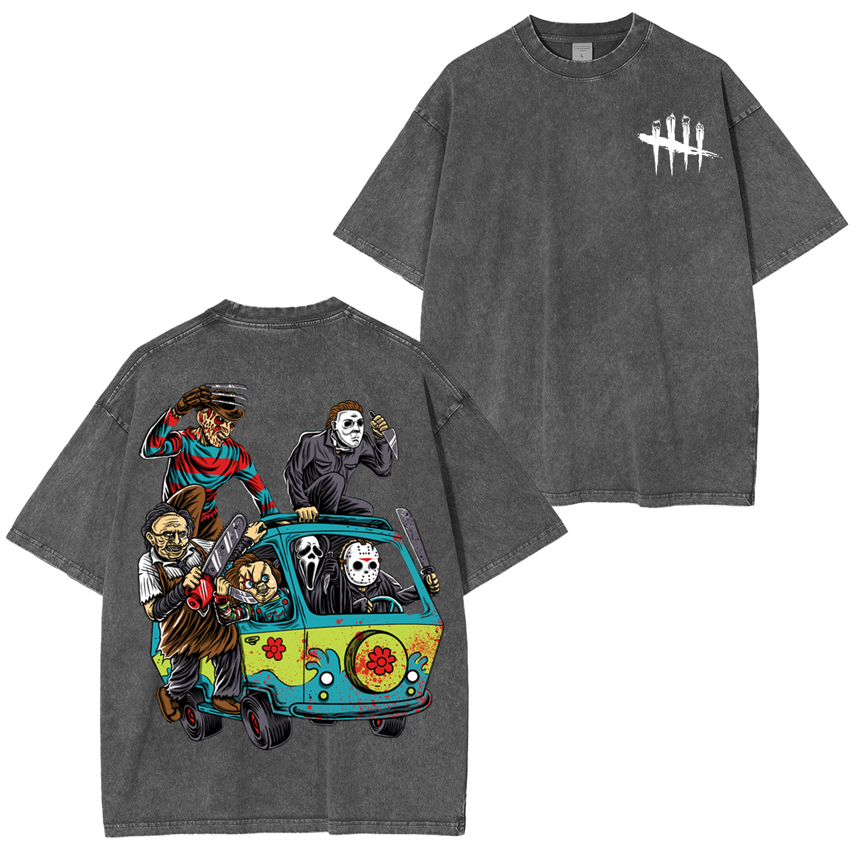 Horror Movie,Halloween Unisex Washed T-Shirt