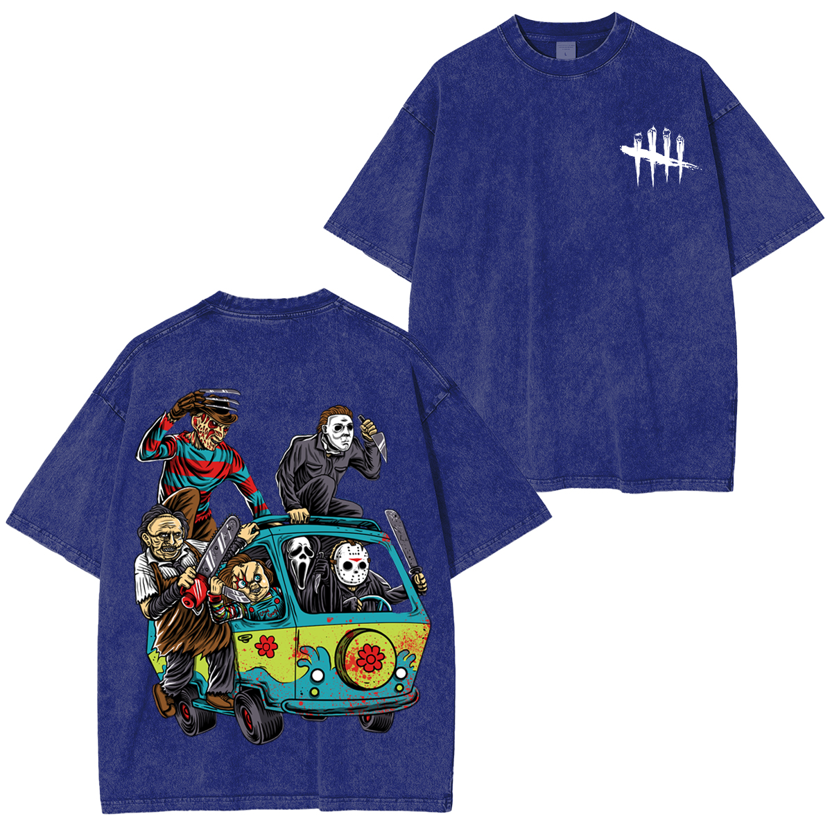 Horror Movie,Halloween Unisex Washed T-Shirt