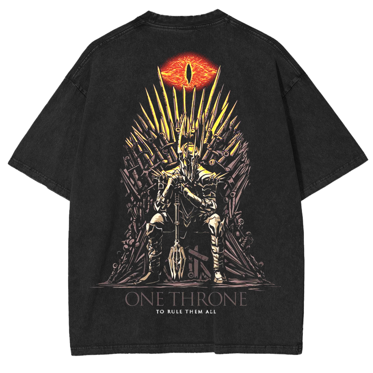 One Throne to rule them all,Lord of the Rings Washed Unisex T-Shirt