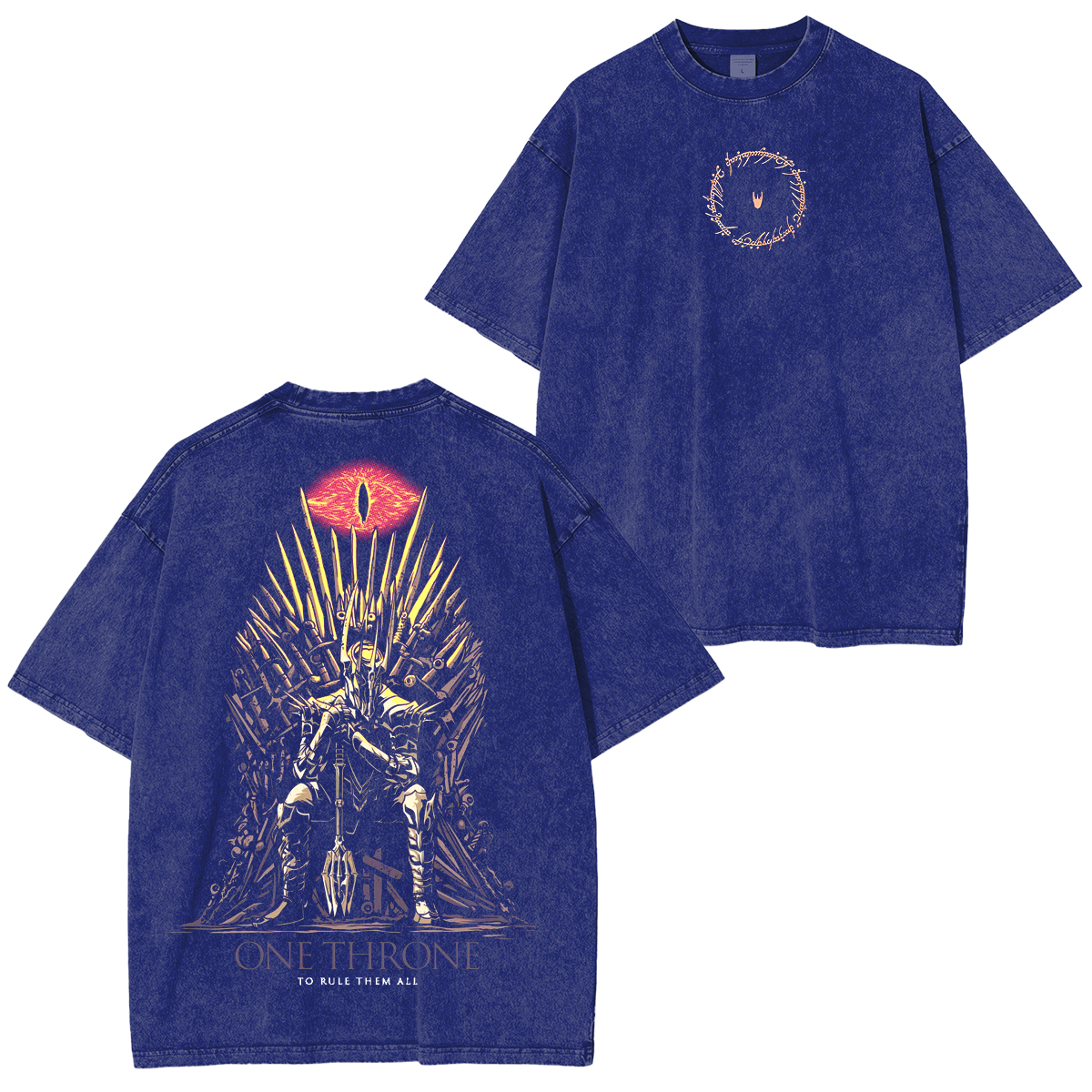One Throne to rule them all,Lord of the Rings Washed Unisex T-Shirt