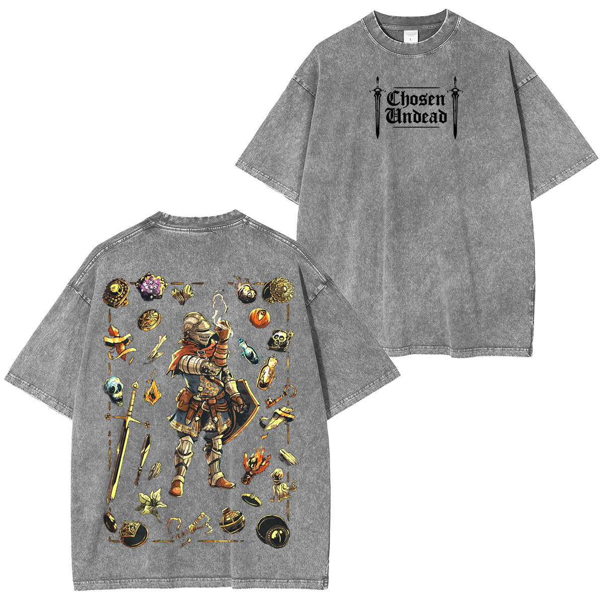 Chosen Undead -Greatsword of Artorias Unisex Washed T-Shirt